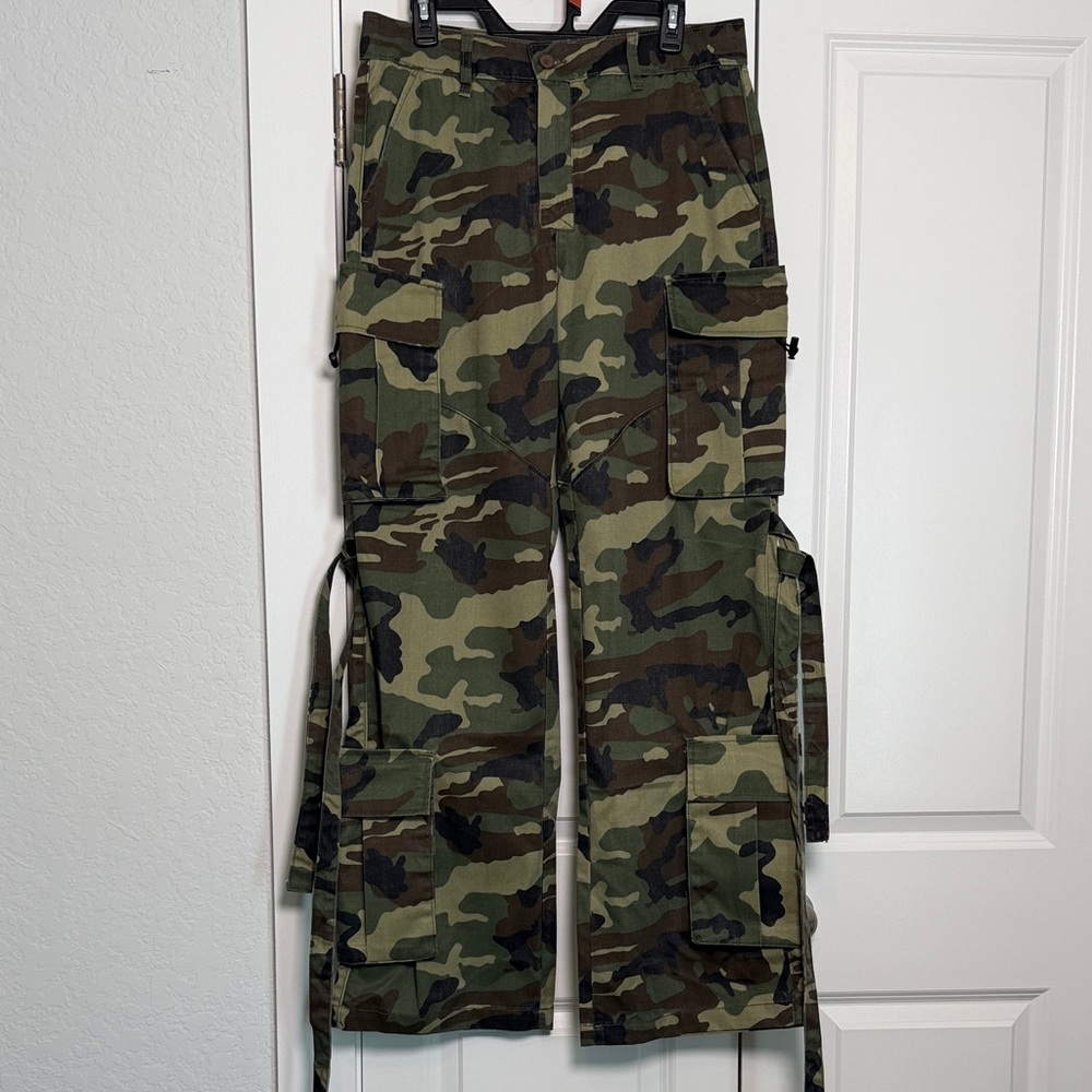 Fashion Nova Camouflage Wide Leg Pants